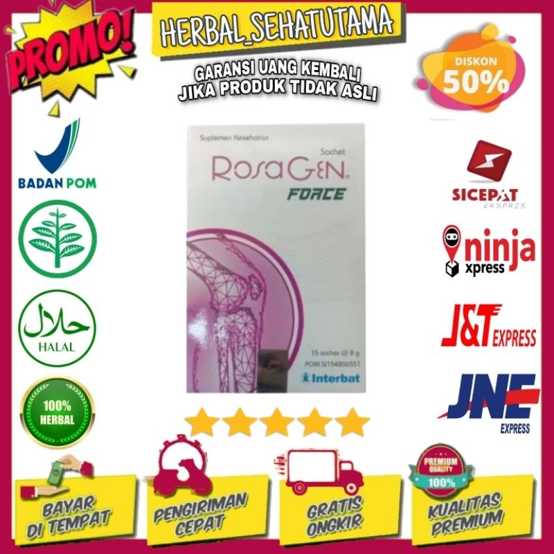 Rosagen isi 15 sachet Menjaga & Mengobati Radang Sendi ROSAGEN ® Rosagen Original | Rosagen Asli Sup
