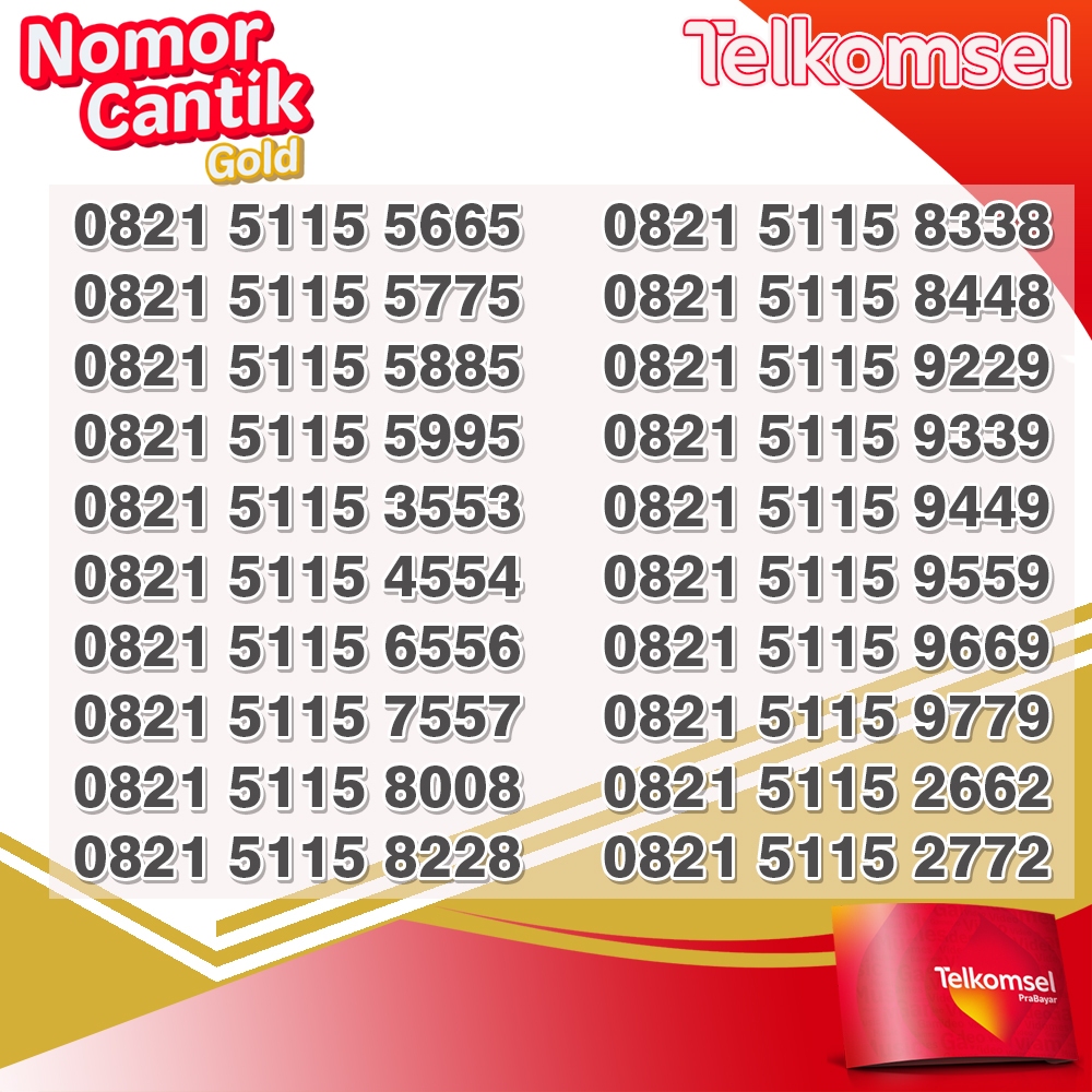 Nomor Cantik Telkomsel Gold ABBA ABBA