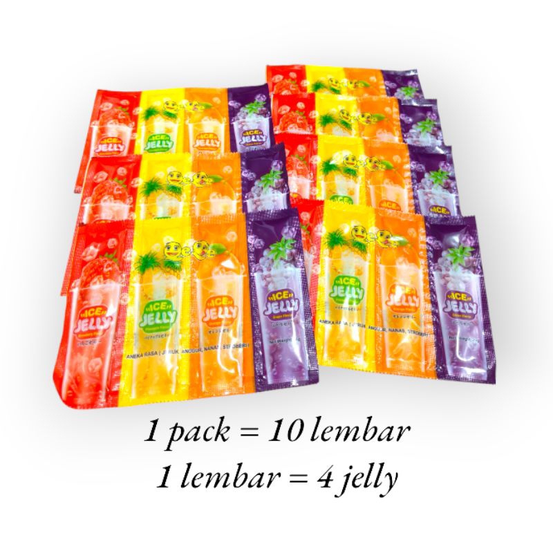 

(10 lembar = 40 pcs) ICE JELLY AGAR ECER 2000