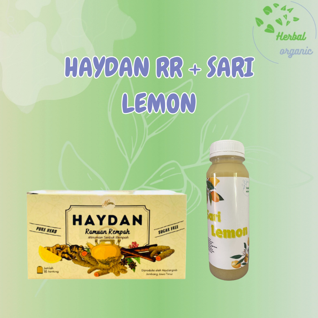 

PAKET HAYDAN + SARI LEMON / HAYDAN DETOX dan DIET/ HAYDAN.HEALTHY / HAYDAN / HAYDAN RAMUAN REMPAH