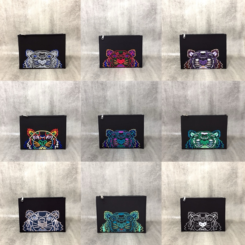 Original Kenzo Tiger Canvas Clutch