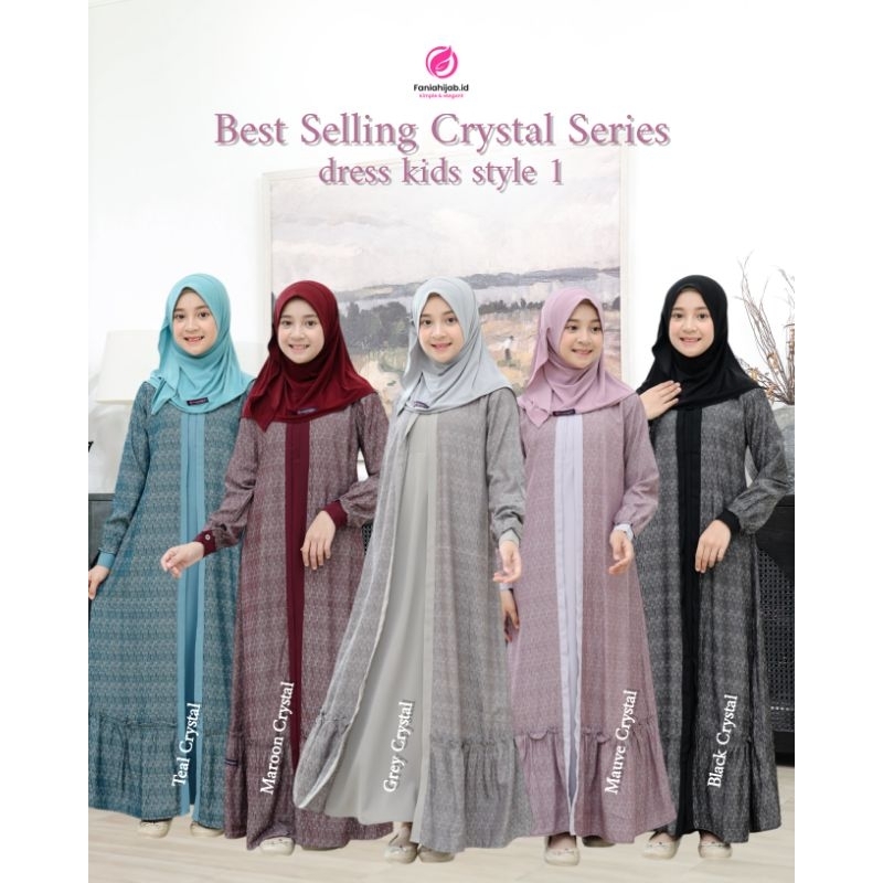 BEST SELLING CRYSTAL GAMIS ANAK SARIMBIT BY FANIA HIJAB