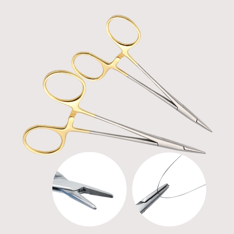 Needle Holder / Nalpuder / Nalpvuder / Klem Jahit/ Needle Forceps/12.5cm/14cm Dental Instrument