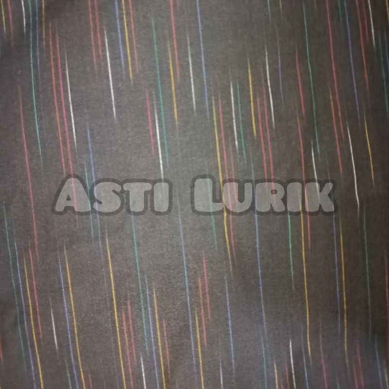 Kain Tenun Lurik Gerimis ( 200 x 105 110 ) . Kain Tenun Lurik Gerimis Hitam Pelangi . Lurik ATM Asli