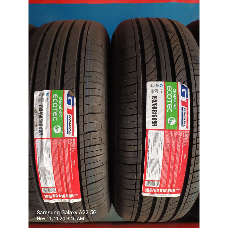 Gt radial profil ukuran 195/60r16 champiro ecotec untuk avanza, xenia, honda brv