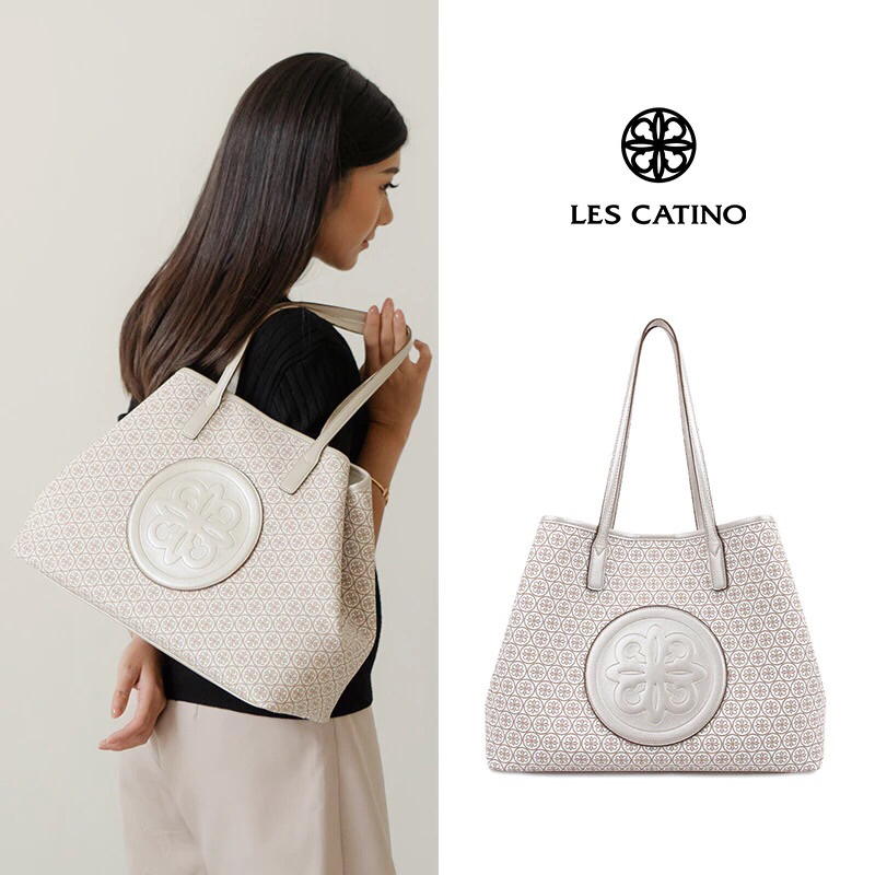 Les Catino Devica Carry Monogram Tote Bag Les Catino