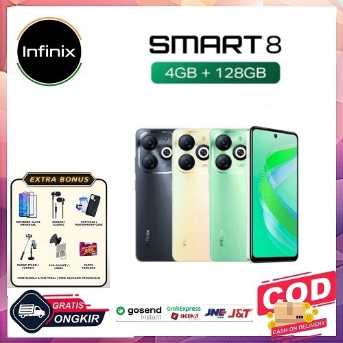 Infinix Smart 8 4/128GB - Up to 8GB RAM - 6.6" Magic Ring