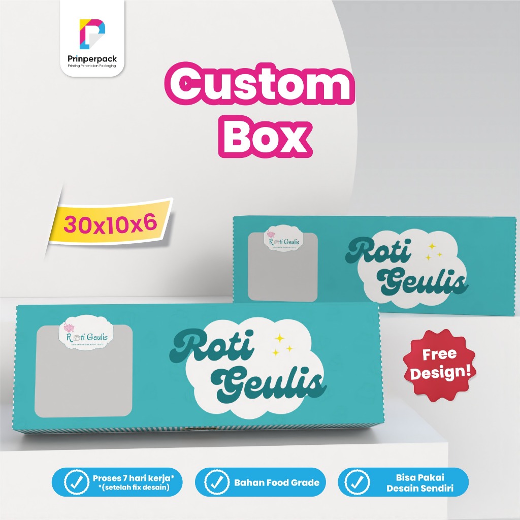 

kemasan custom ukuran 30X10X6 CM / Kemasan cetak logo sendiri / box brownies pakai logo sendiri / dus kue custom cetak / branding kemasankue kotak / box pakai cetak logo / dus kotak pakai logo sendiri/ brownies box custom/packging custom / packging custom