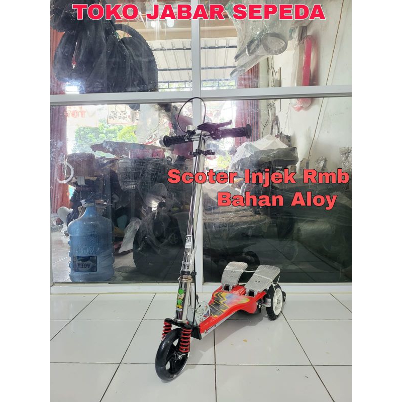 Skuter Genjot Skuter Otoped Dual Pedal Scooter Injak Besar Bahan Alloy RMB Element