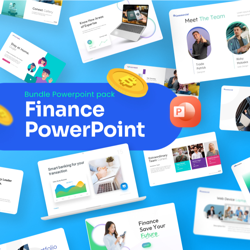Financial Slide Pack: Template PowerPoint Profesional untuk Laporan & Pitch Finansial - Template PPT