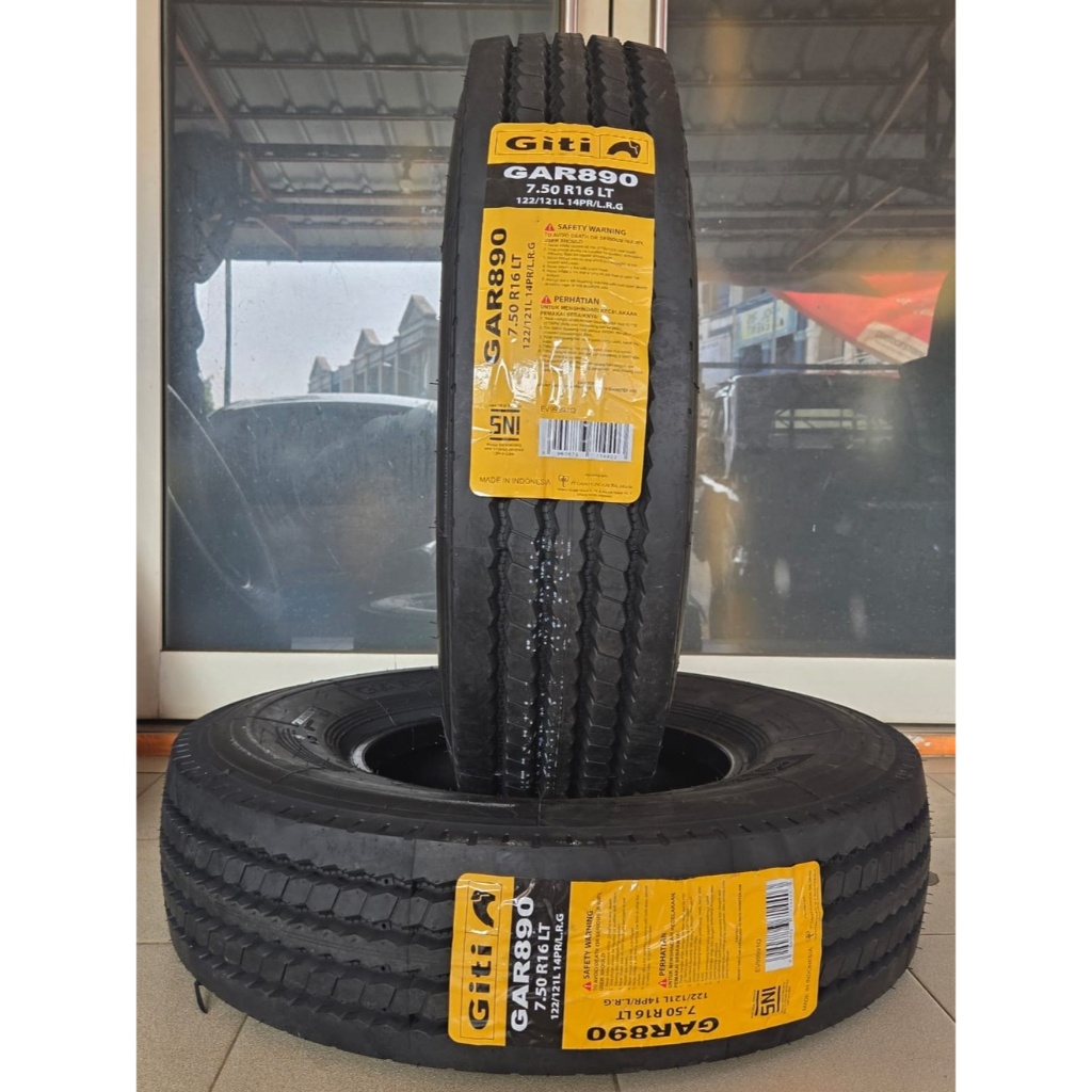 BAN KAWAT (RADIAL) GITI 7.50 R 16  GAR 890 SET (KOMPLIT)