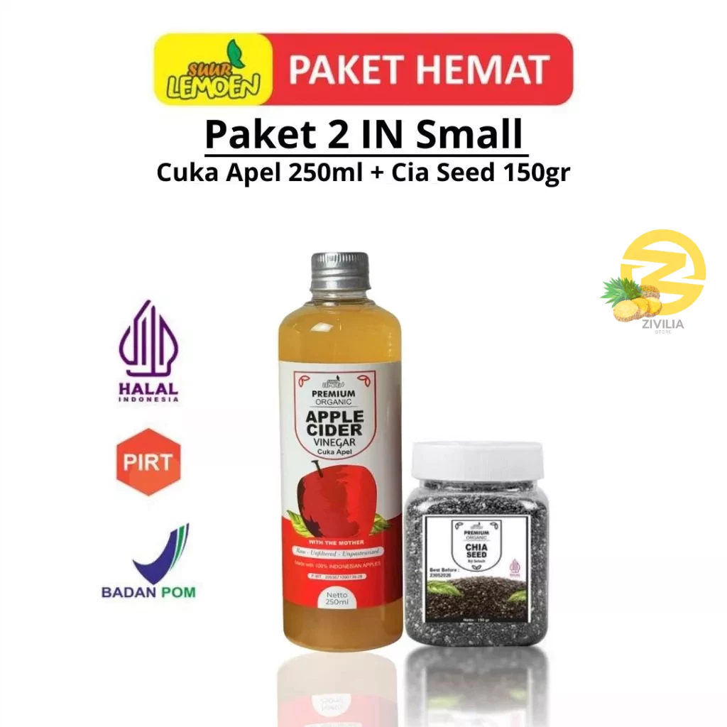 

Paket Best Seller Paket Diet Sehat 2in1 - Cuka Apel 250ml, dan Chia Seed 150gr By Fei_herbal