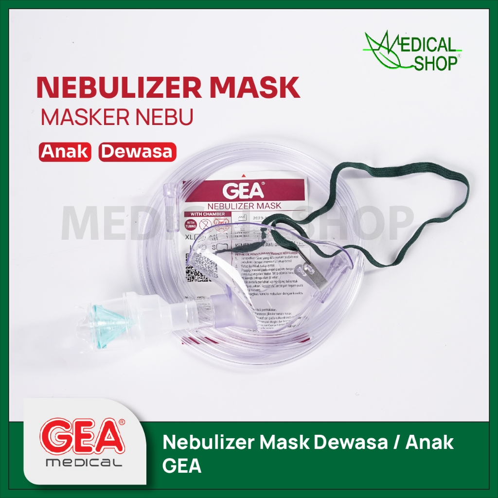 GEA l NEBULIZER MASK WITH CHAMBER ADULT/ CHILD