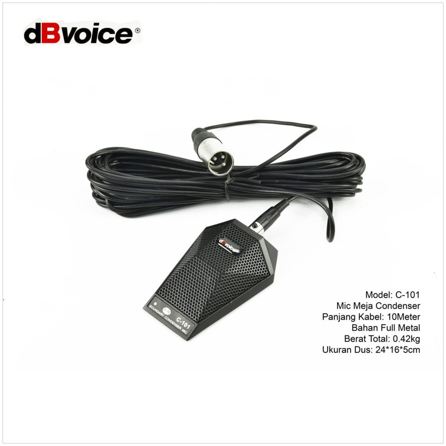 Mic condenser boundary dBvoice C 101 / C101 Mic meja condenser original