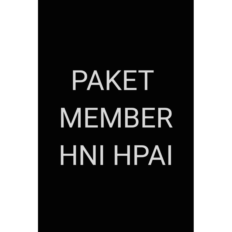 PAKET MEMBER HNI HPAI