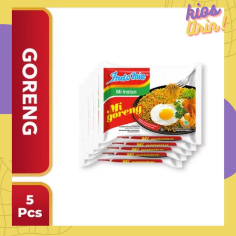 

mie instan/indomie all varian paket hemat 5pcs