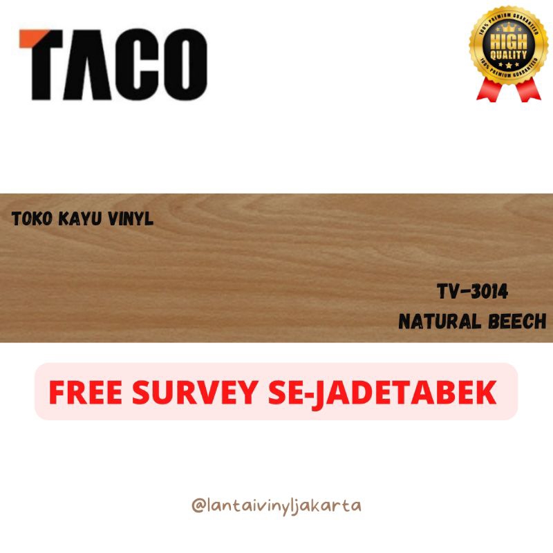 kayu lantai vinyl Taco TV-3014 natural beech motif kayu/box