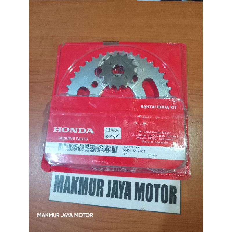 GEAR SET/RANTAI RODA KIT DI JAMIN 100% ORI UNTUK MOTOR VERZA 150