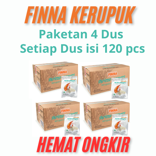 

Terlaris Finna Kerupuk Udang PAKETAN 4 DUS / EXP OKTOBER 2025