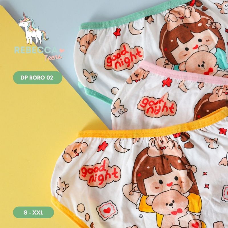 Celana Dalam Anak Cewek Perempuan 100% katun umur 1 - 9 Tahun