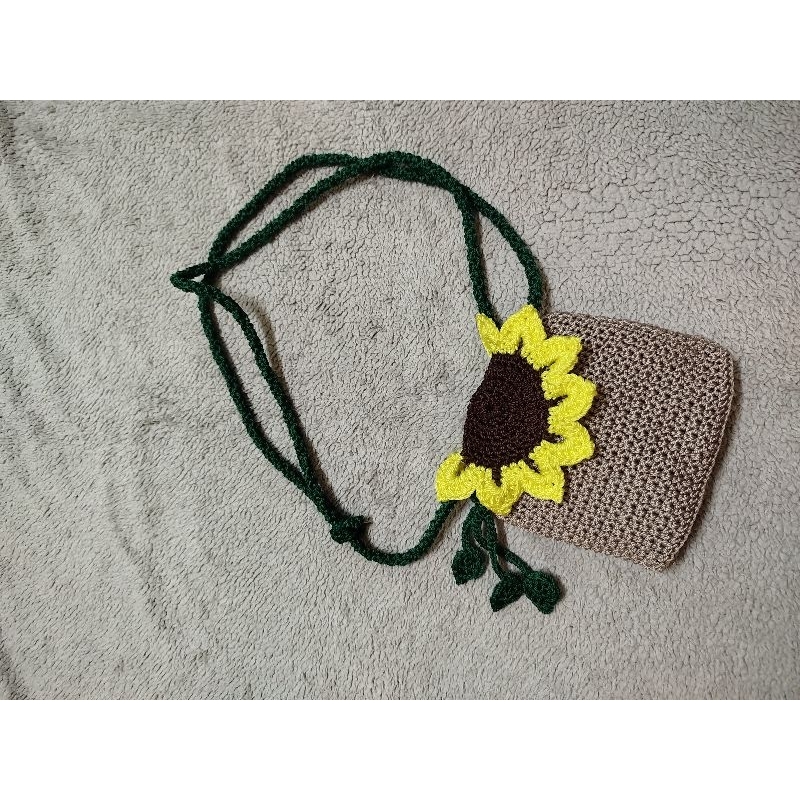 Tas Rajut Bunga Matahari