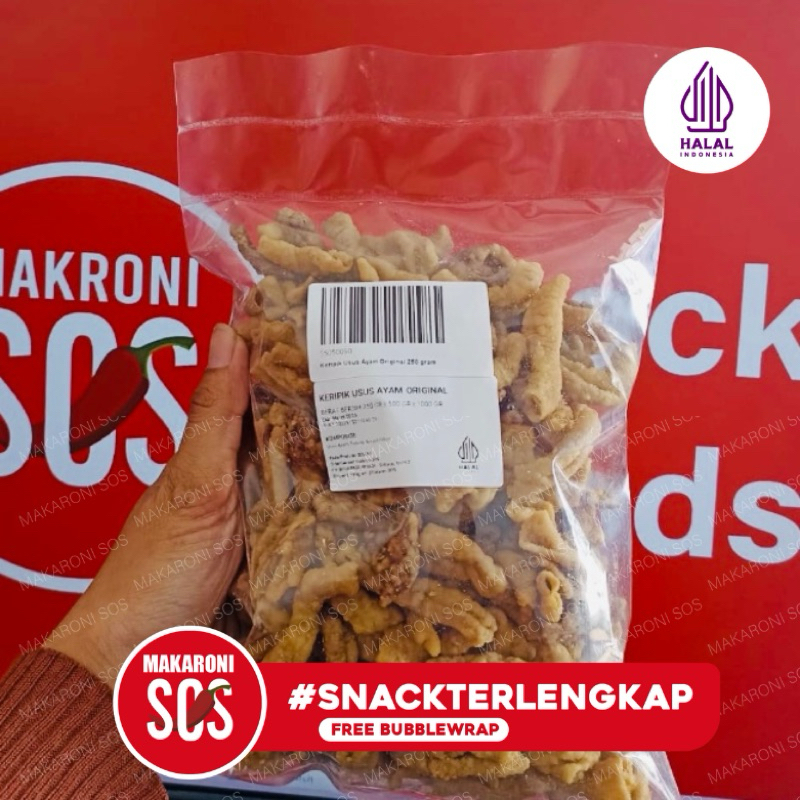 

250GR | 1/4KG USUS ORIGINAL CRISPY USUS KERIPIK RASA ORIGINAL REMPAH ASIN GURIH