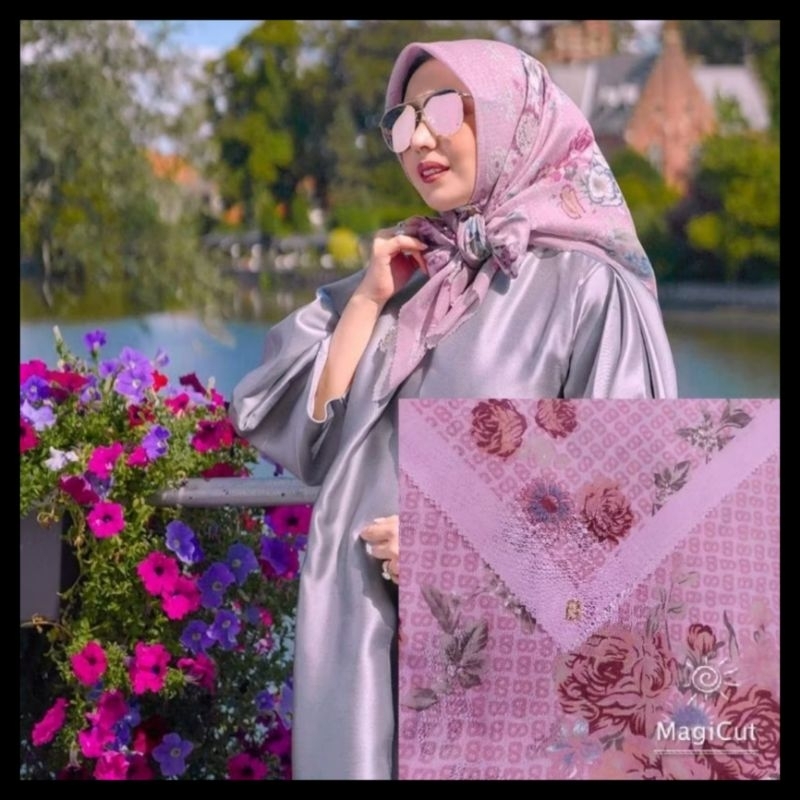 Hijab Voal Premium Buttonscarves BS laser cut Biasa