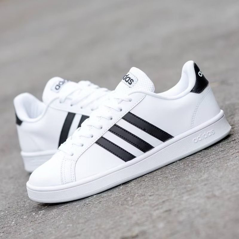 ADIDAS GRAND COURT WHITE BLACK