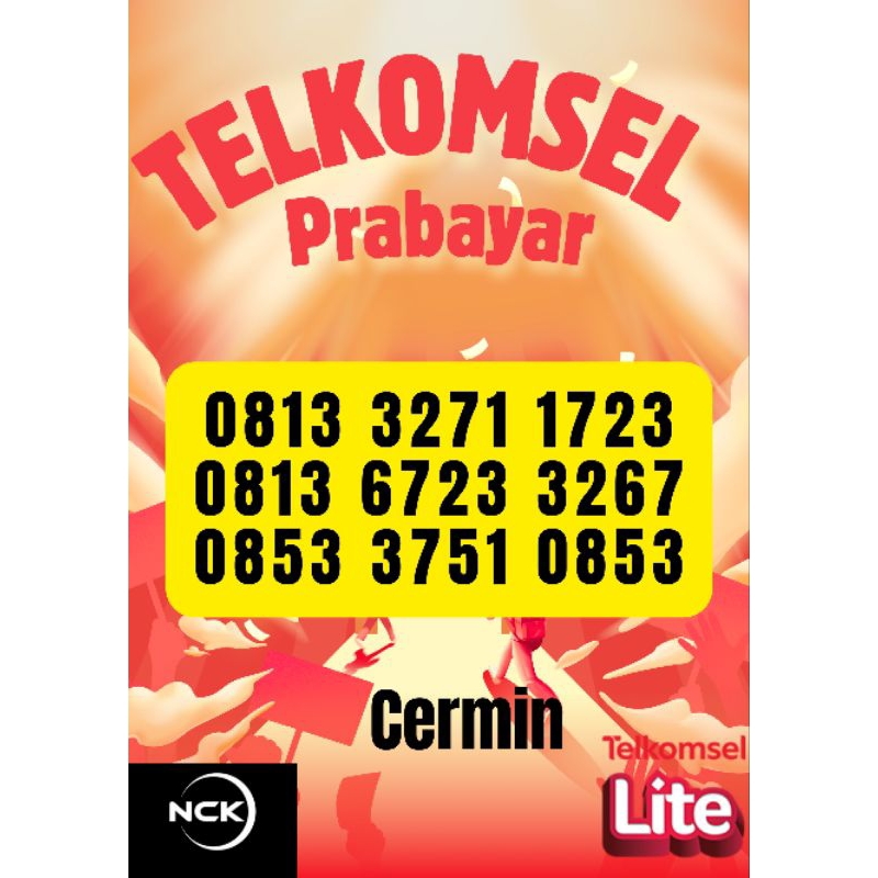 nomer cantik telkomsel simpati 5G kartu perdana cermin
