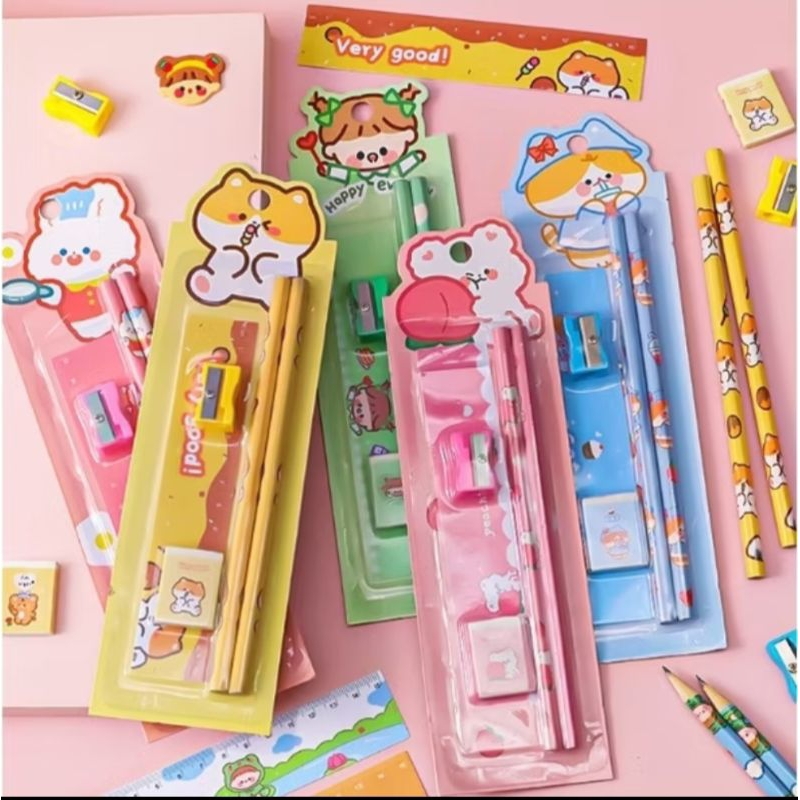 

set alat tulis anak lucu