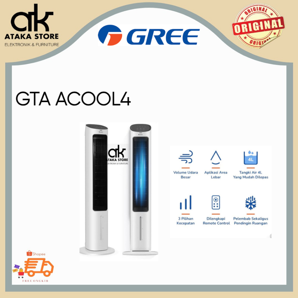 AIR COOLER GREE GTA ACOOL4 Gree Air Cooler Pendingin Ruangan Gree