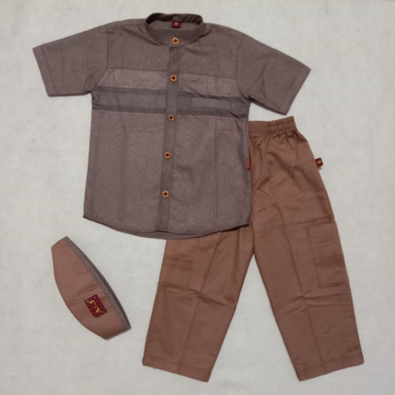 BAJU KOKO ANAK CARDINAL A&J LENGAN PENDEK