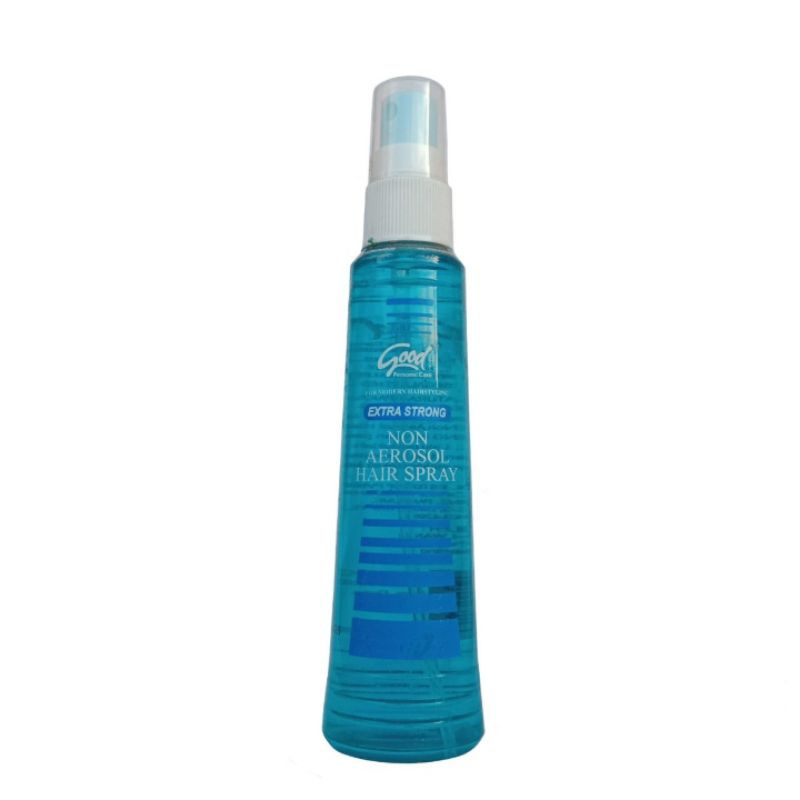 Good Hair Spray Non Aerosol Liquid Extra Strong Super Hold Biru Hairspray Semprot Pengeras Penata Pe