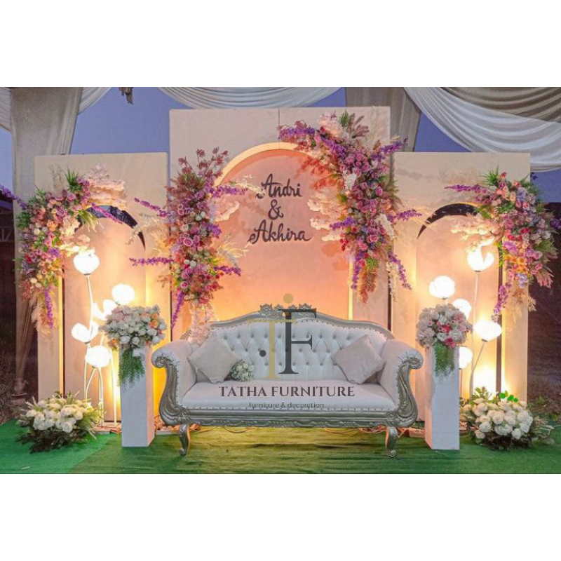 sofa pelaminan terbaru / sofa pengantin / sofa terbaru