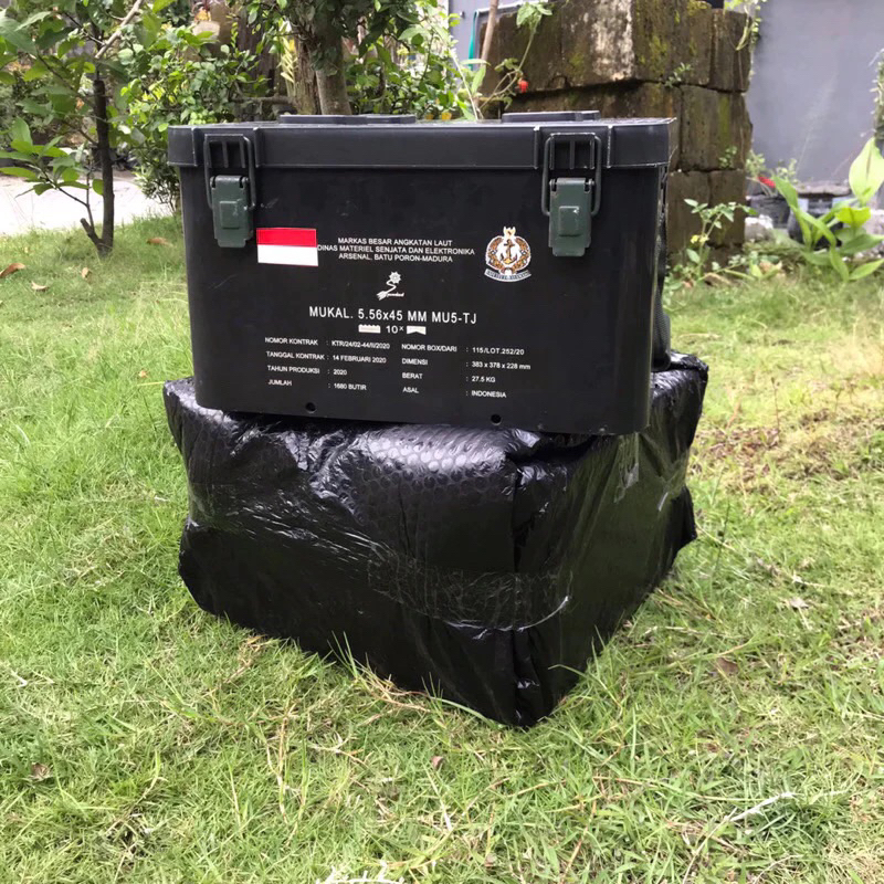Kotak Pindad Amunisi Bekas • Kotak Serbaguna • Box Penyimpanan • Kotak/Box Bekas Tempat Peluru