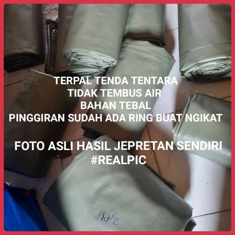 terpal tenda tentara ukuran reques