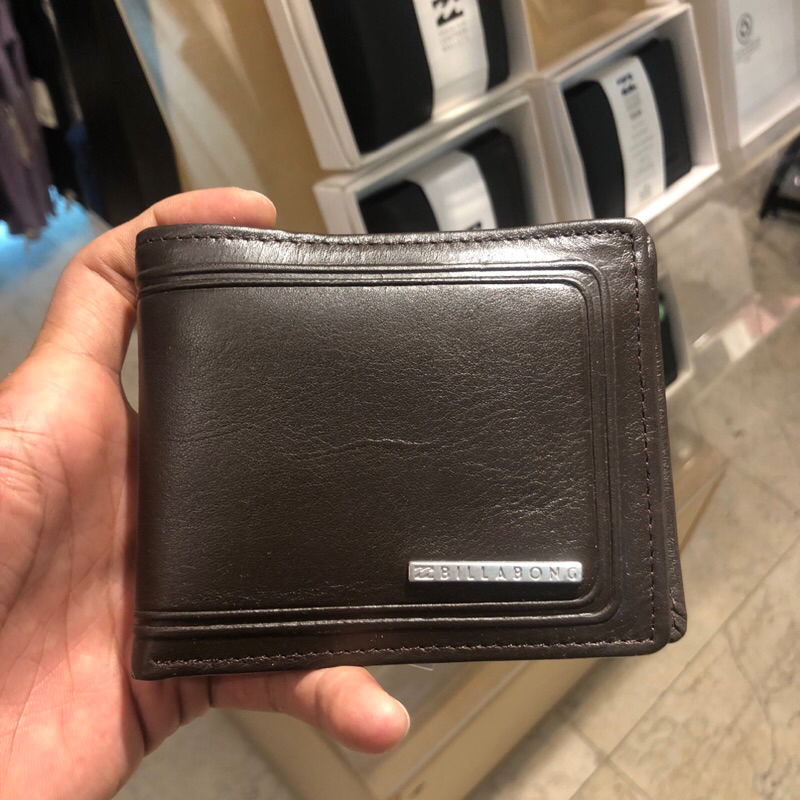 dompet pria billabong original scope 2 in 1 wallet brown