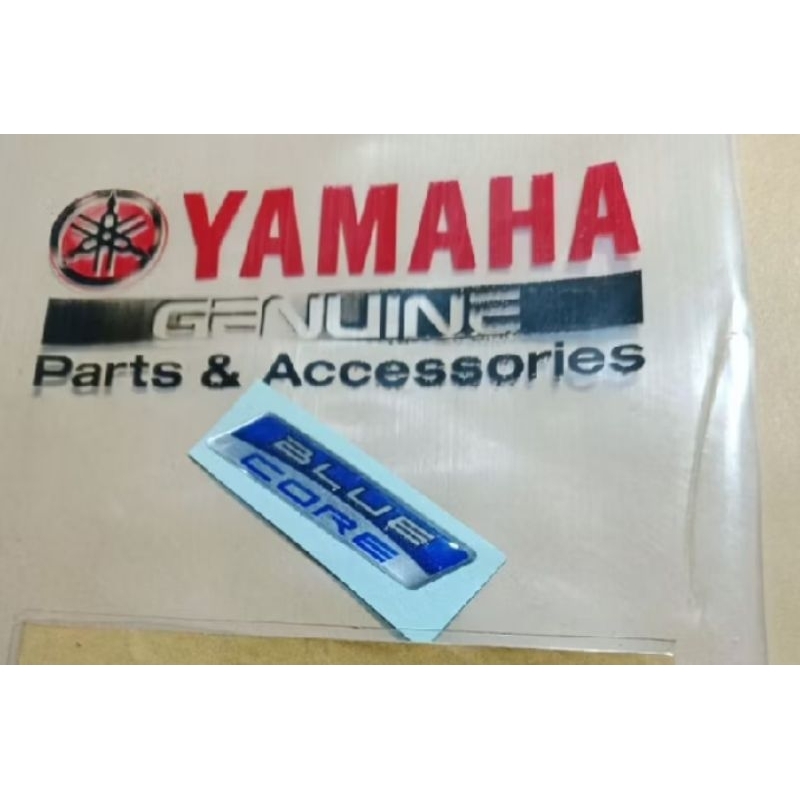 EMBLEM STICKER STIKER LOGA BLUE CORE MIO SOUL GT BLUE CORE MIO M3 MNAX AEROX ORIGINAL
