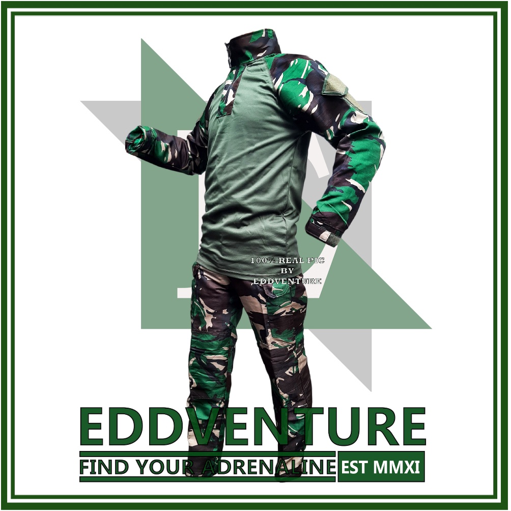 KODE V9X Setelan Kaos Baju Pakaian Celana Cargo Kargo Chargo Lengan Panjang BDU Dry Fit Turtleneck T