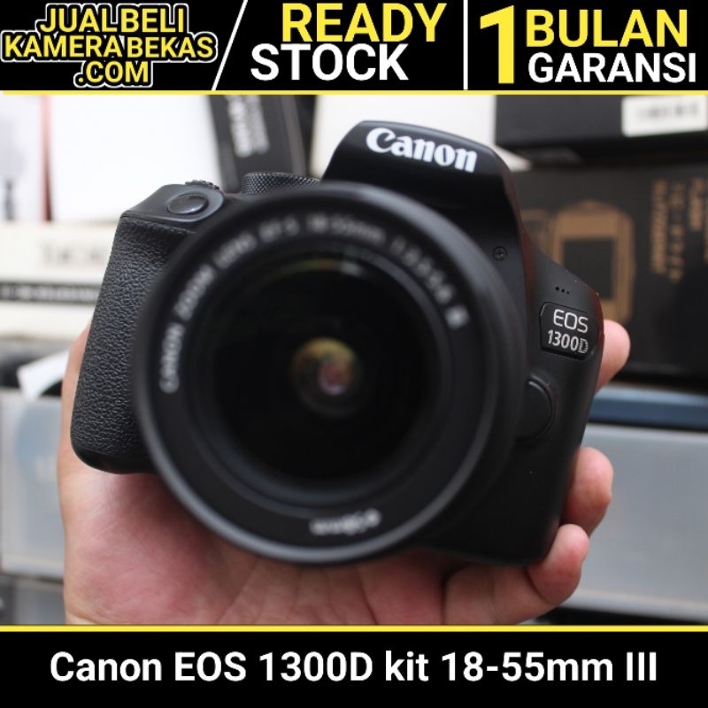 Canon 1300D kit 18-55mm III BEKAS