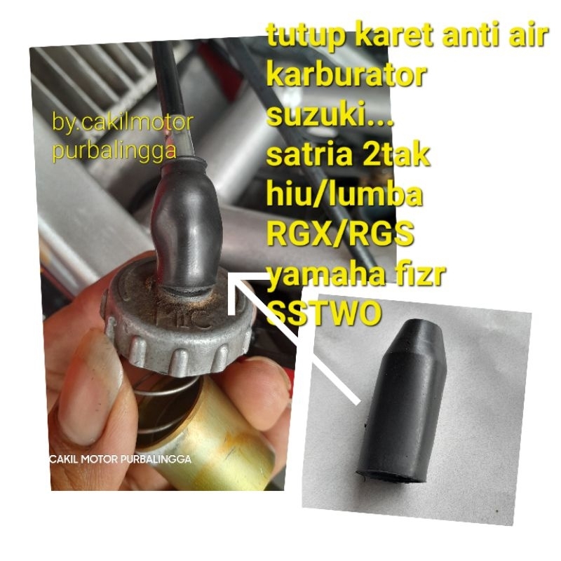 karet tutup anti air karburator satria 2tak hiu lumba yamaha fizr