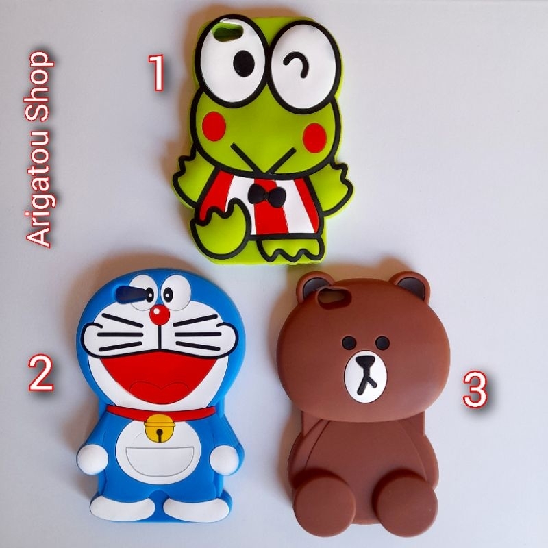 Vivo Y65 Case Softcase Boneka 3D Karakter Keropi Doraemon Beruang Hello Kitty
