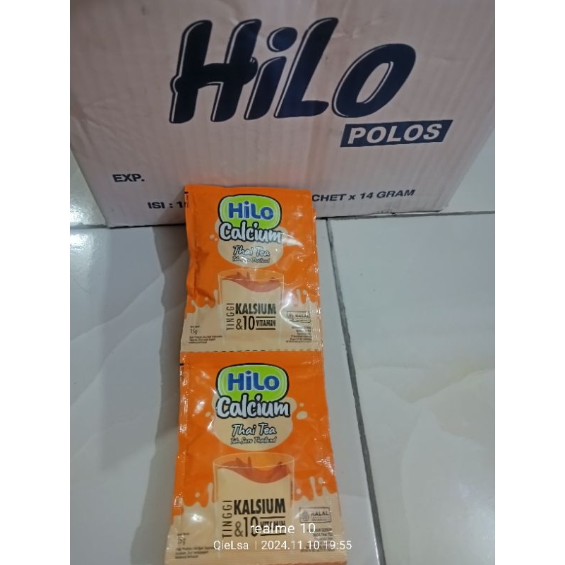 

Hilo Thai tea 1 renteng isi 10 sachet ( dessert )