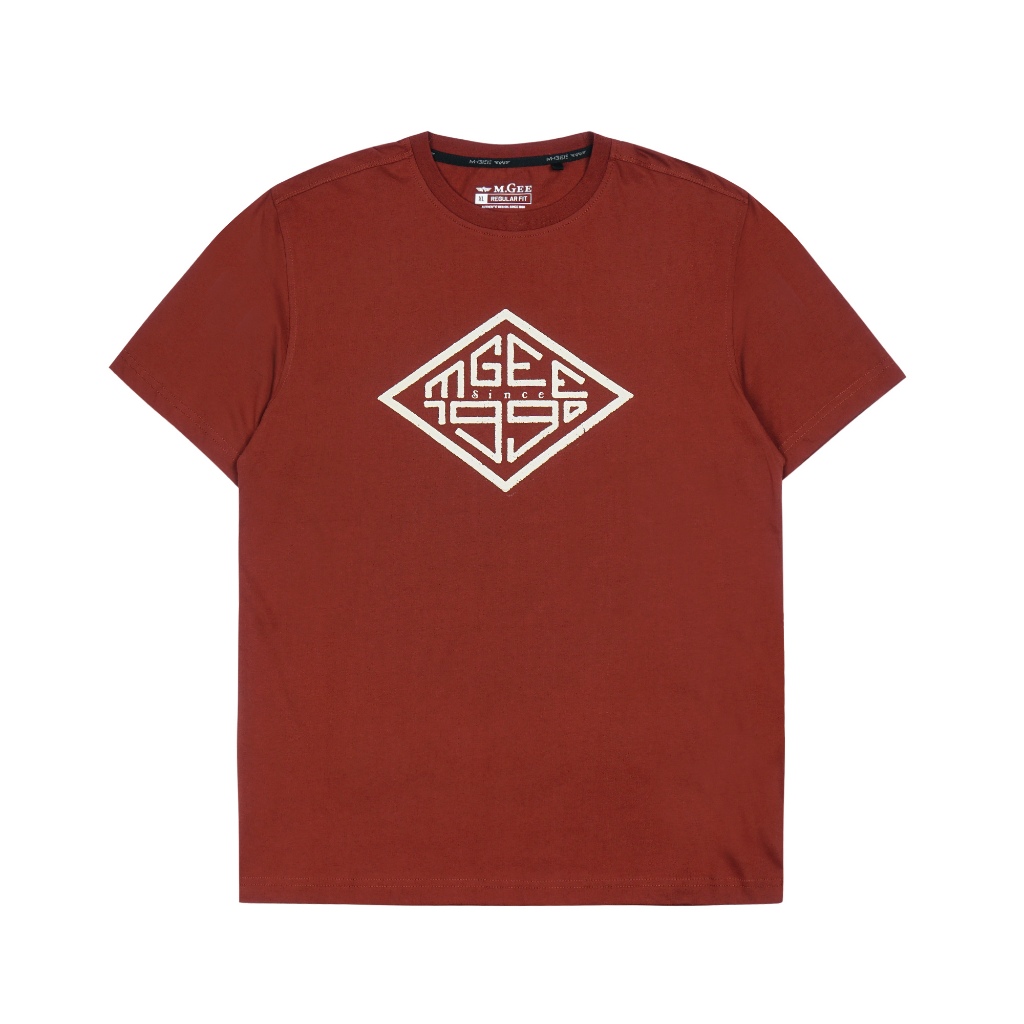 Kaos MGEE Original - Kaos Kasual Lengan Pendek Original MGEE Oliver CKPR 131 Maroon