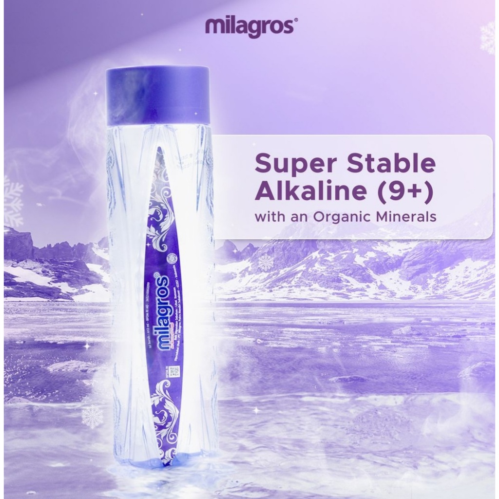 

Mila-gros Air Alkali 612mL 1 Botol | Minuman Kesehatan