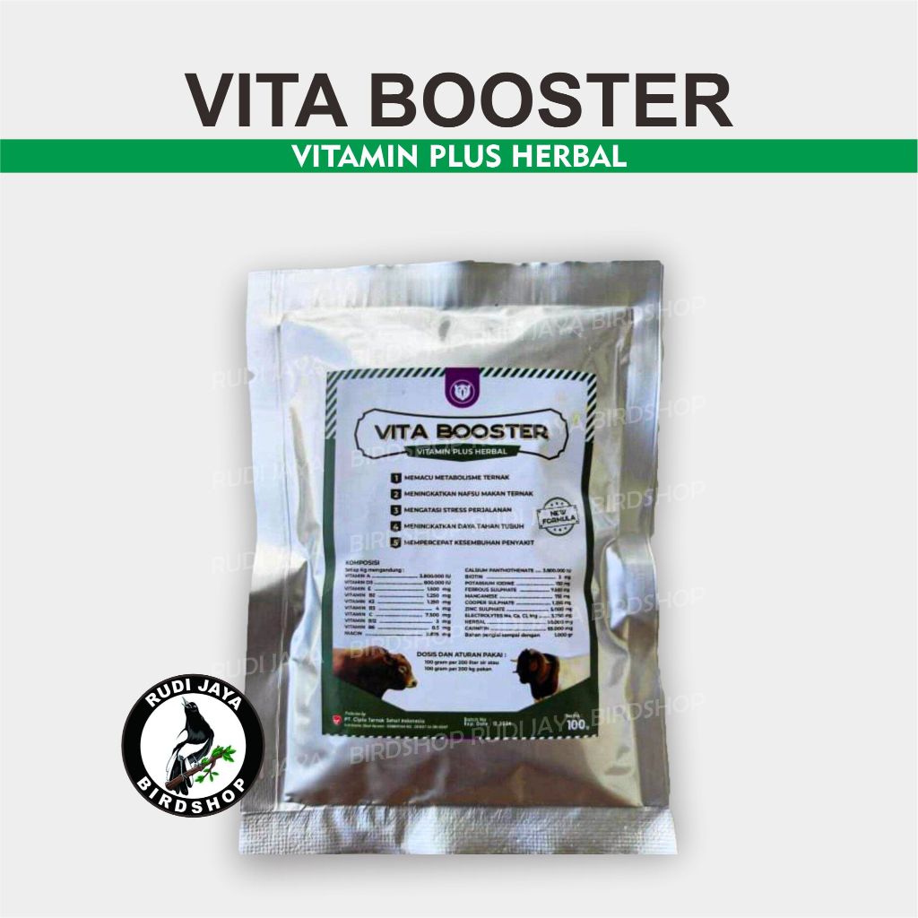 VITA BOOSTER VETWAYS VITAMIN PENAMBAH NAFSU MAKAN PERCEPAT PENYEMBUHAN PENYAKIT SAPI KAMBING DOMBA