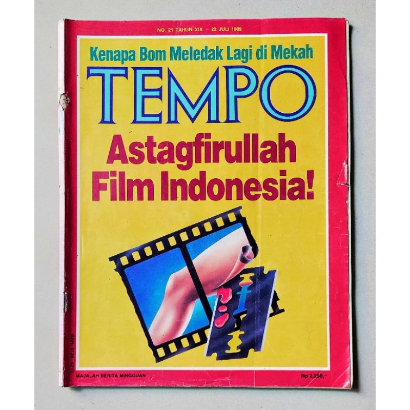 Majalah Tempo lama 22 Juli 1989 : Astagfirullah Film Indonesia + Selingan Mike Tyson