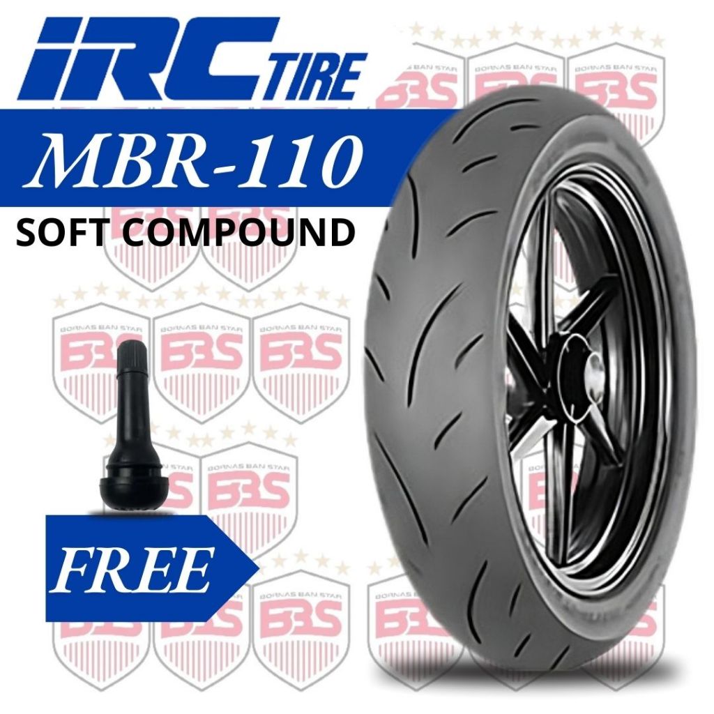 (SOFT COMPOUND) BAN MOTOR MATIC RING 14  IRC MBR-110 100/80 110/80 140/70-14 TUBLES