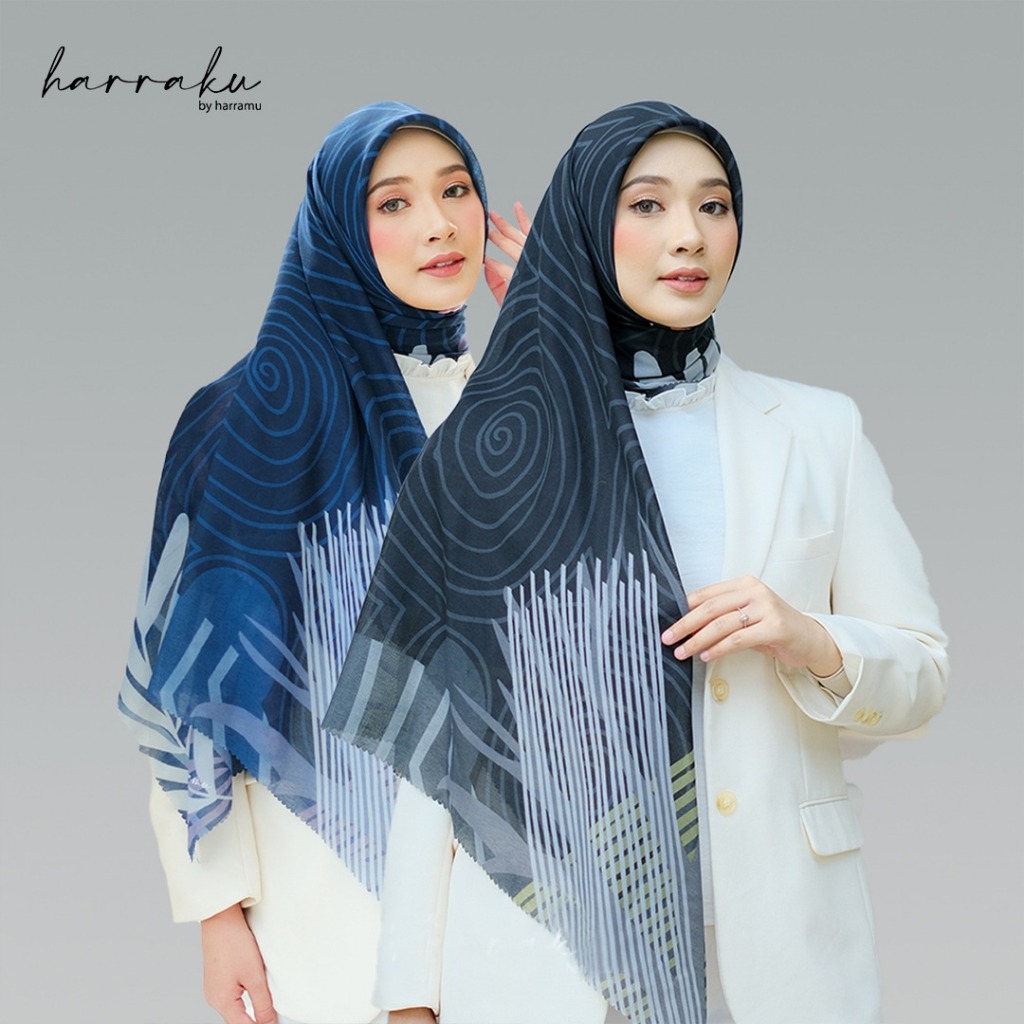 HARRAKU Hijab Voal Printing Segiempat Motif Laiqa