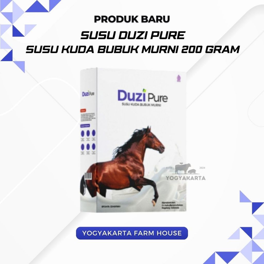 

Susu Duzi Pure - Susu Kuda Bubuk Murni 200Gr